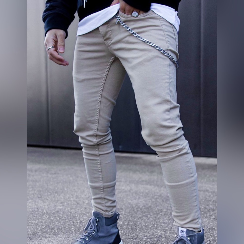Fashion Nova Slim Jeans - Khaki